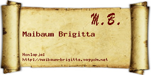 Maibaum Brigitta névjegykártya